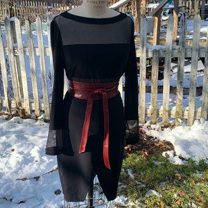 💗 HOST PICK 💗   Joseph Ribkoff Black/Nude Stretchy Top